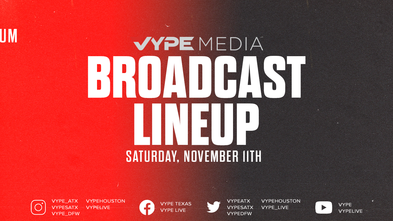 VYPE Live Lineup - Saturday 11/11/23