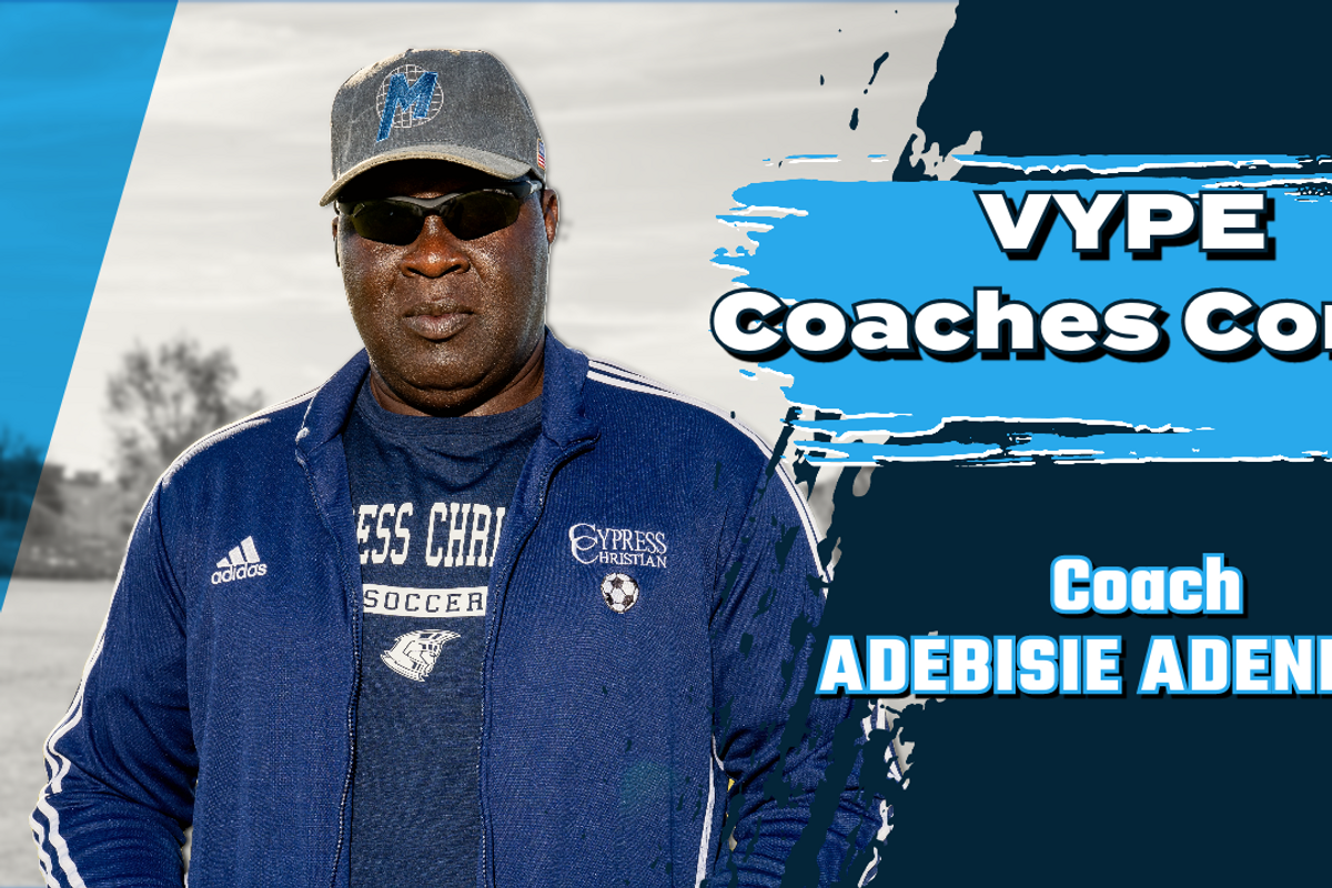 VYPE Coaches Corner: Cypress Christian Soccer Coach Adebisie Adeniran