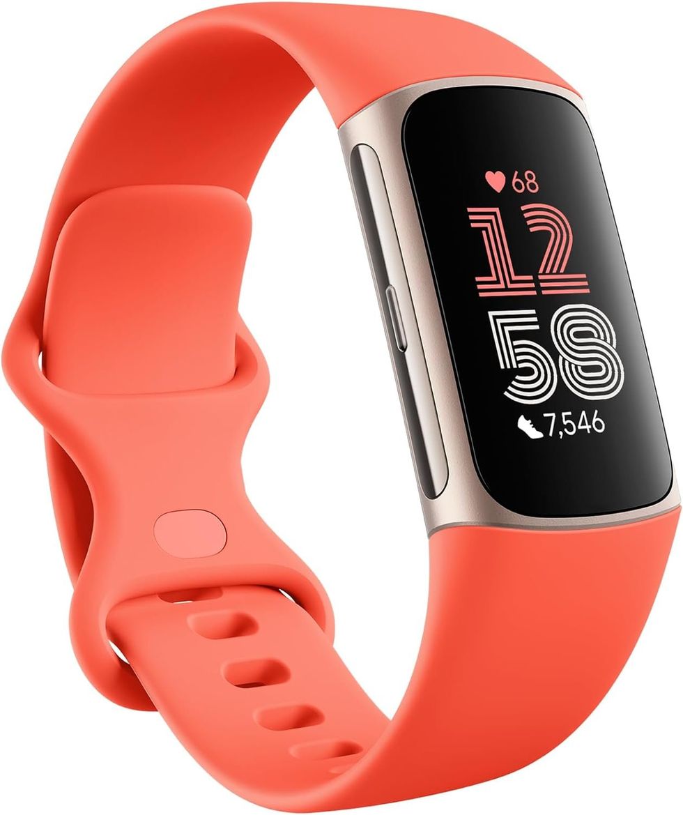 a product shot of Google Fitbit Charge 6 fitness tracker