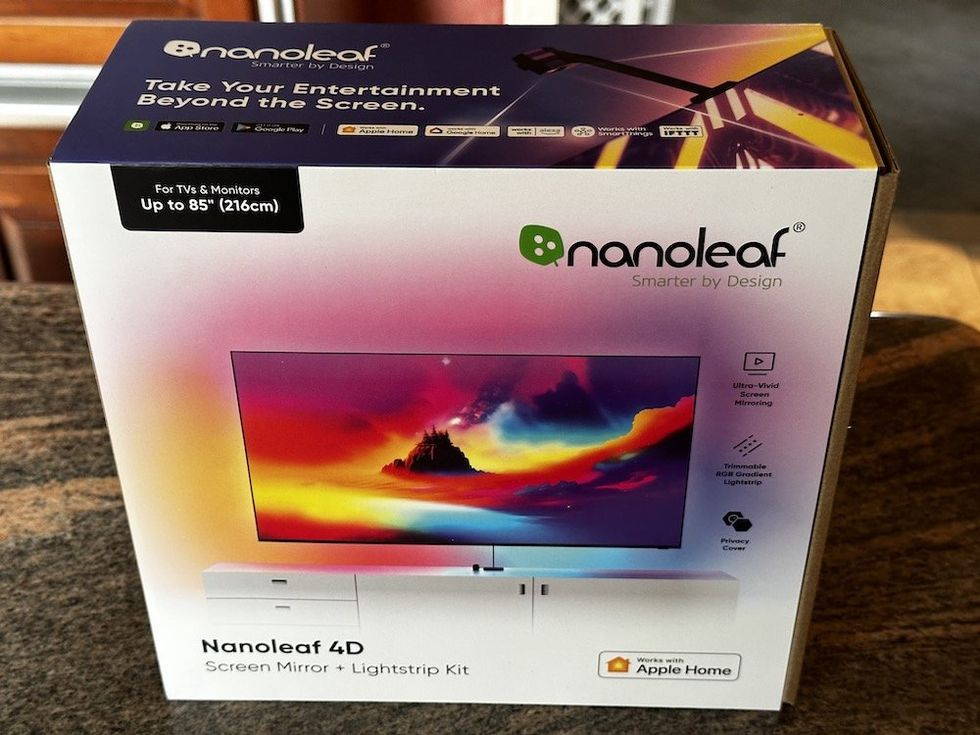 a photo of the box for Nanoleaf 4D Screen Mirror + Lightstrip kit