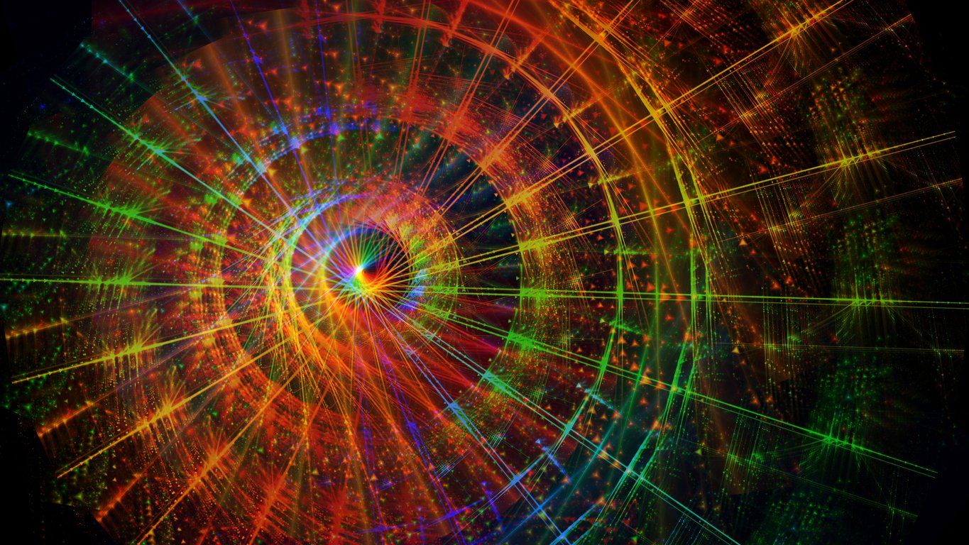 Glitch Wheel of Fortune Neon LED Light Trail