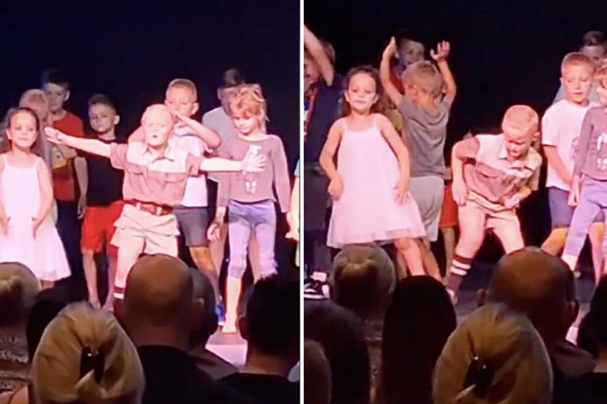 Kids dancing on stage