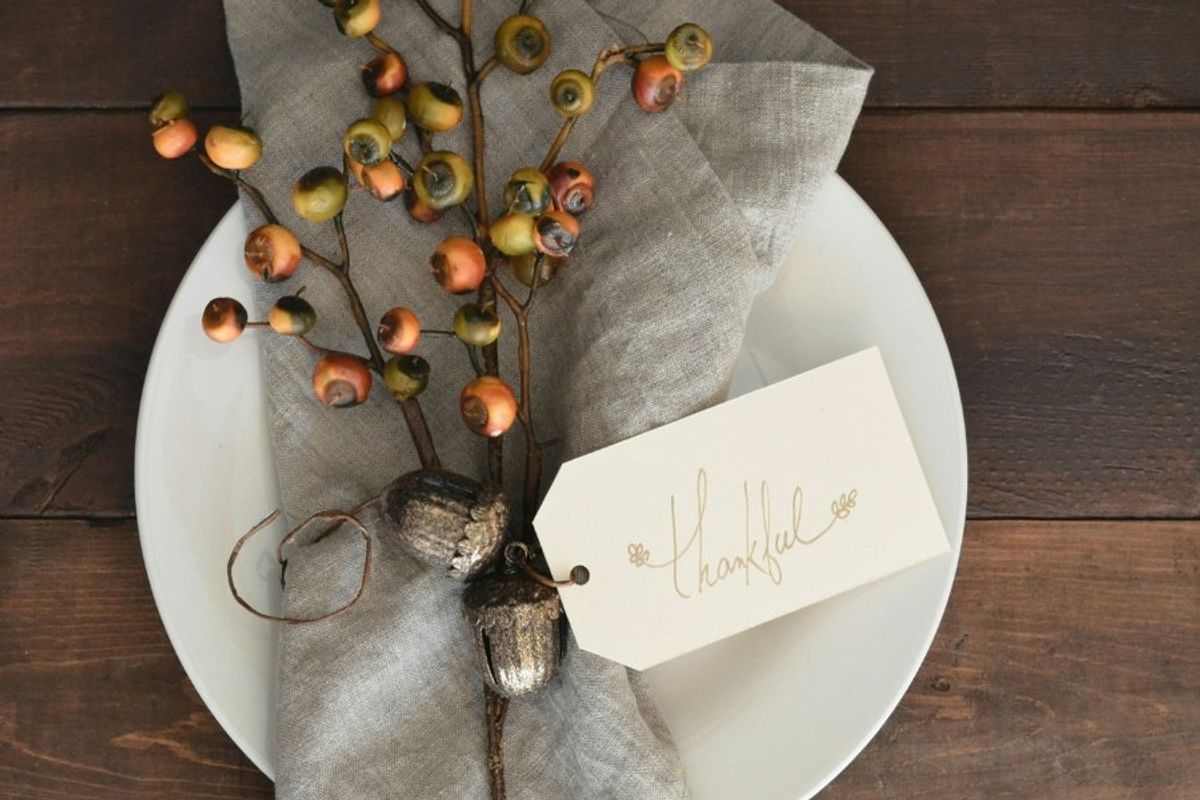 thanksgiving place setting