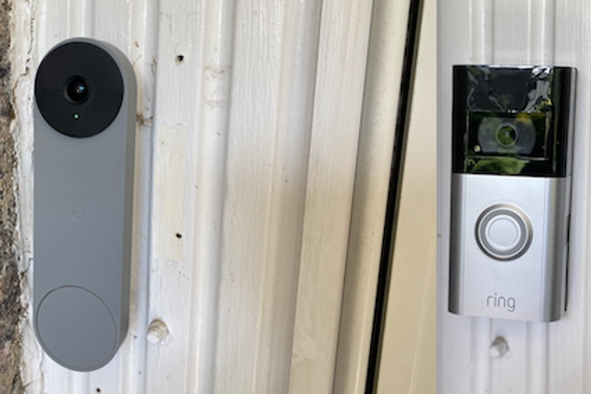a photo of Ring Video Doorbell 2 and Google Nest Doorbell