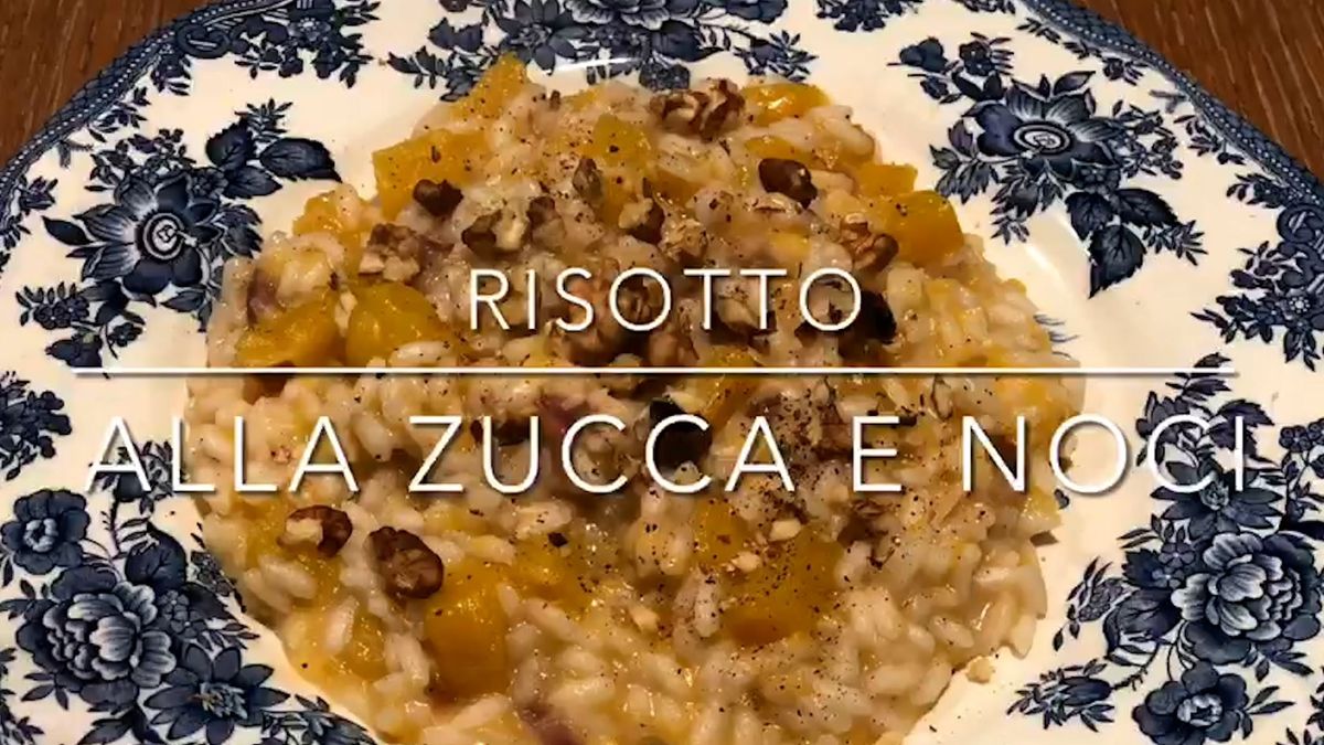 Cuciniamo insieme: risotto alla zucca e noci