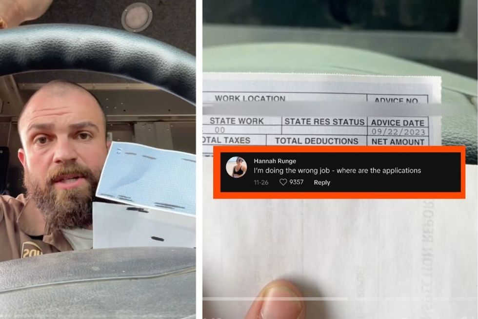 UPS driver shares his weekly paycheck‚ and now everyone wants to apply