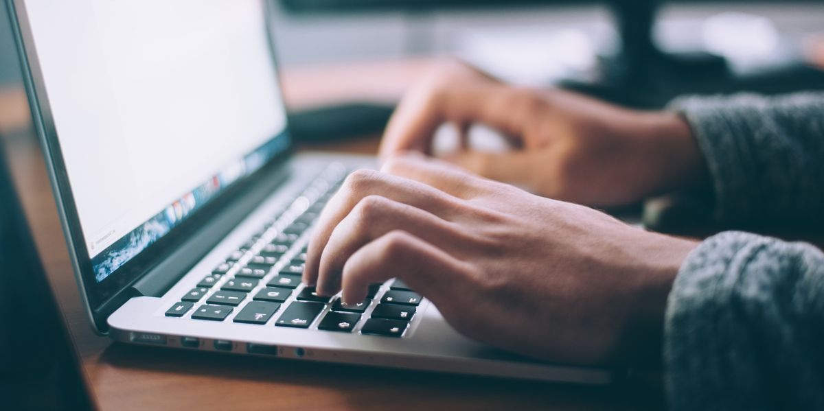 Person working at desk