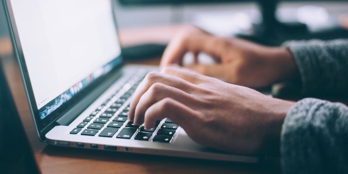 Person working at desk