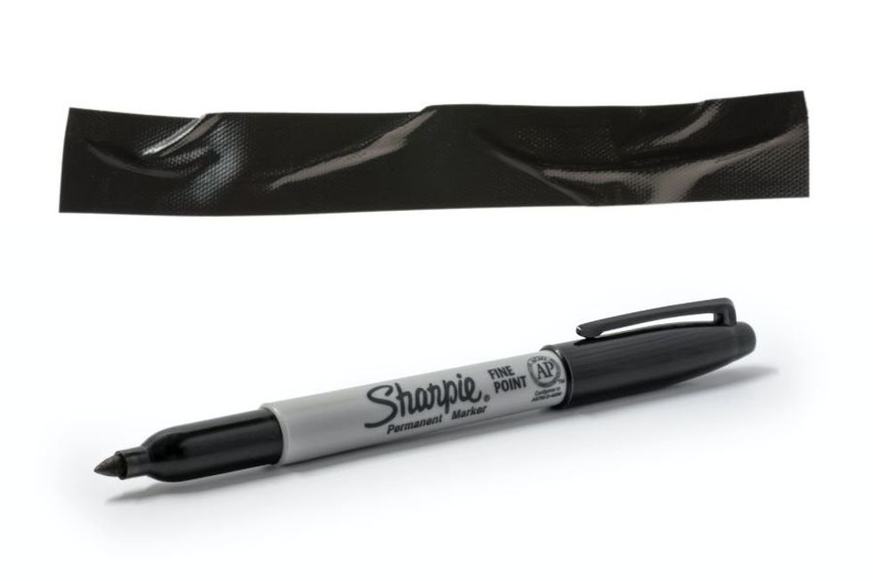 duct tape and a sharpie pen