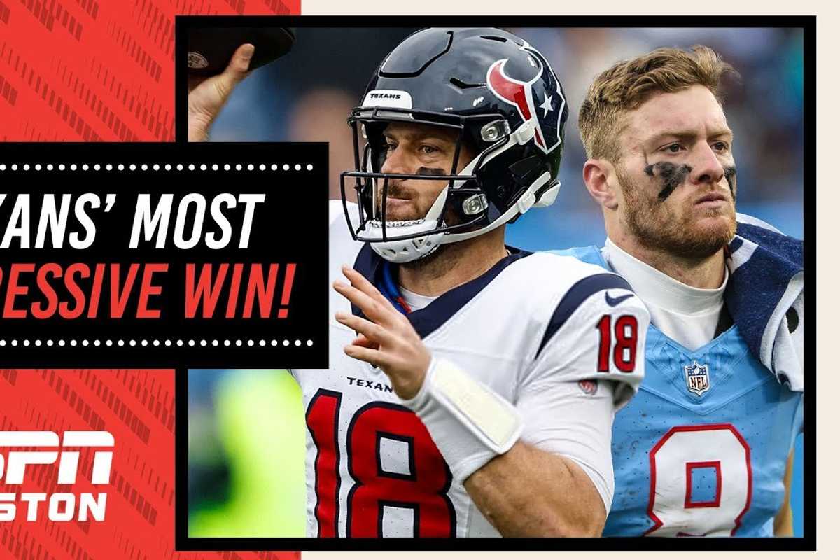 Why this was one of the Texans' most impressive wins ever