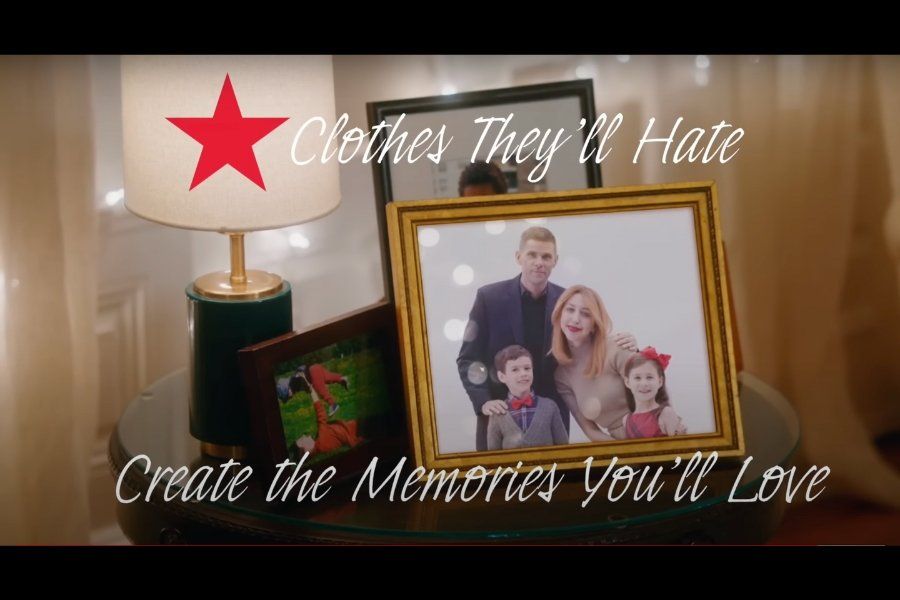 photo of a family during the holidays