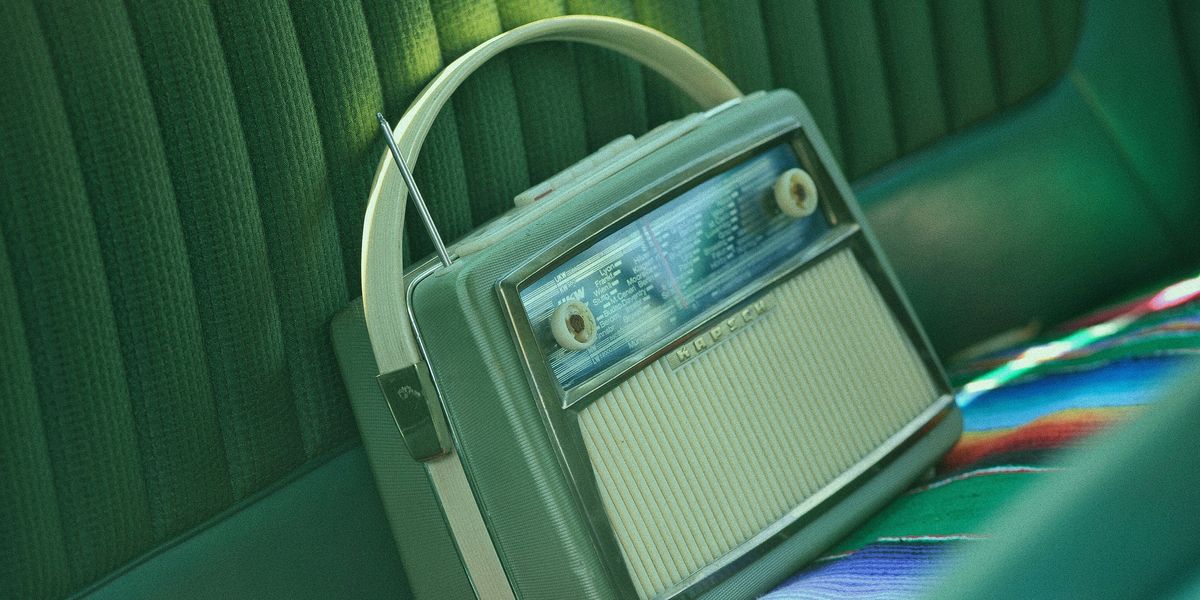 Old torquoise radio box