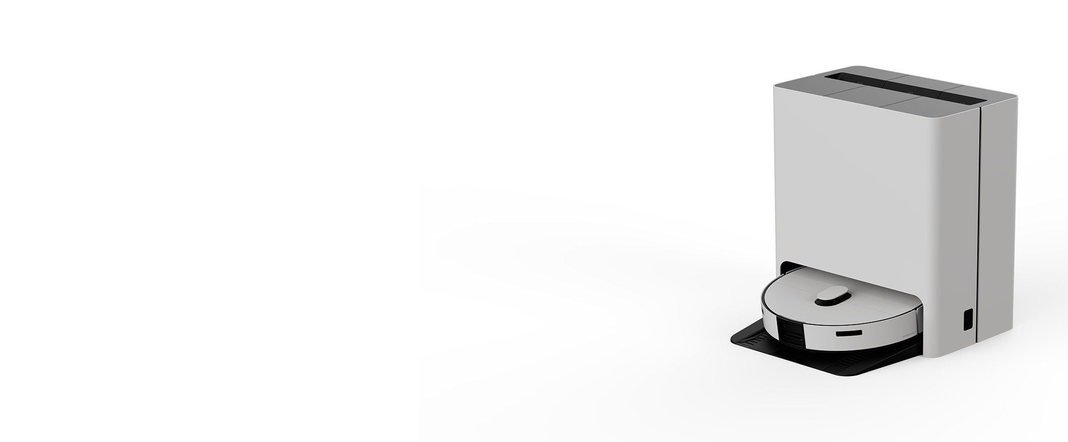 a product shot of Bespoke Jet Bot Combo robot vacuum and station