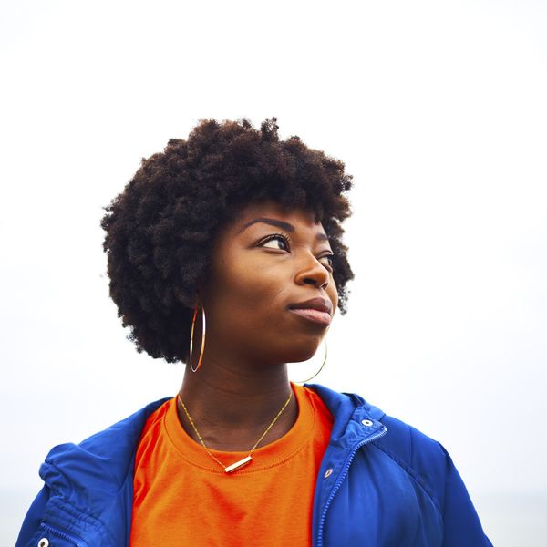 Black woman with natural hair