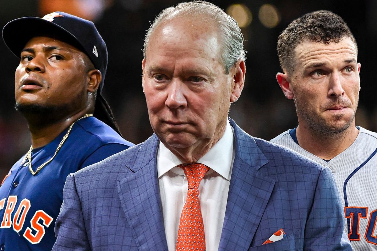 Astros Framber Valdez, Jim Crane, Alex Bregman