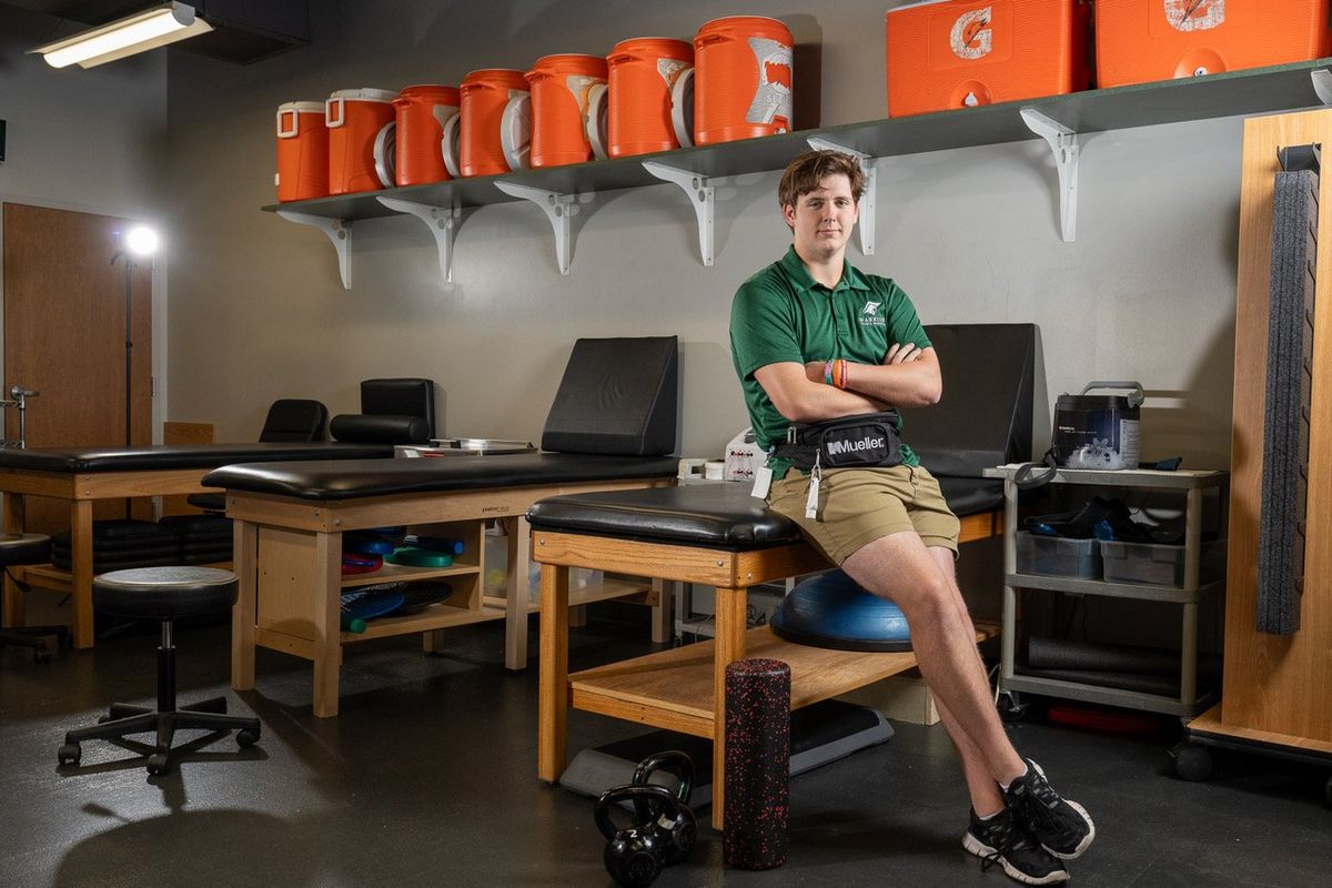 SERVANT HEART: McIntyre leading student trainers; learning trade