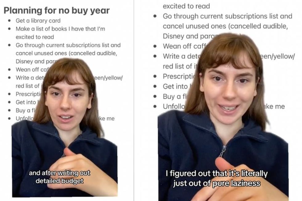 PhD student shares her plan for a 'no buy year' that could save her thousands