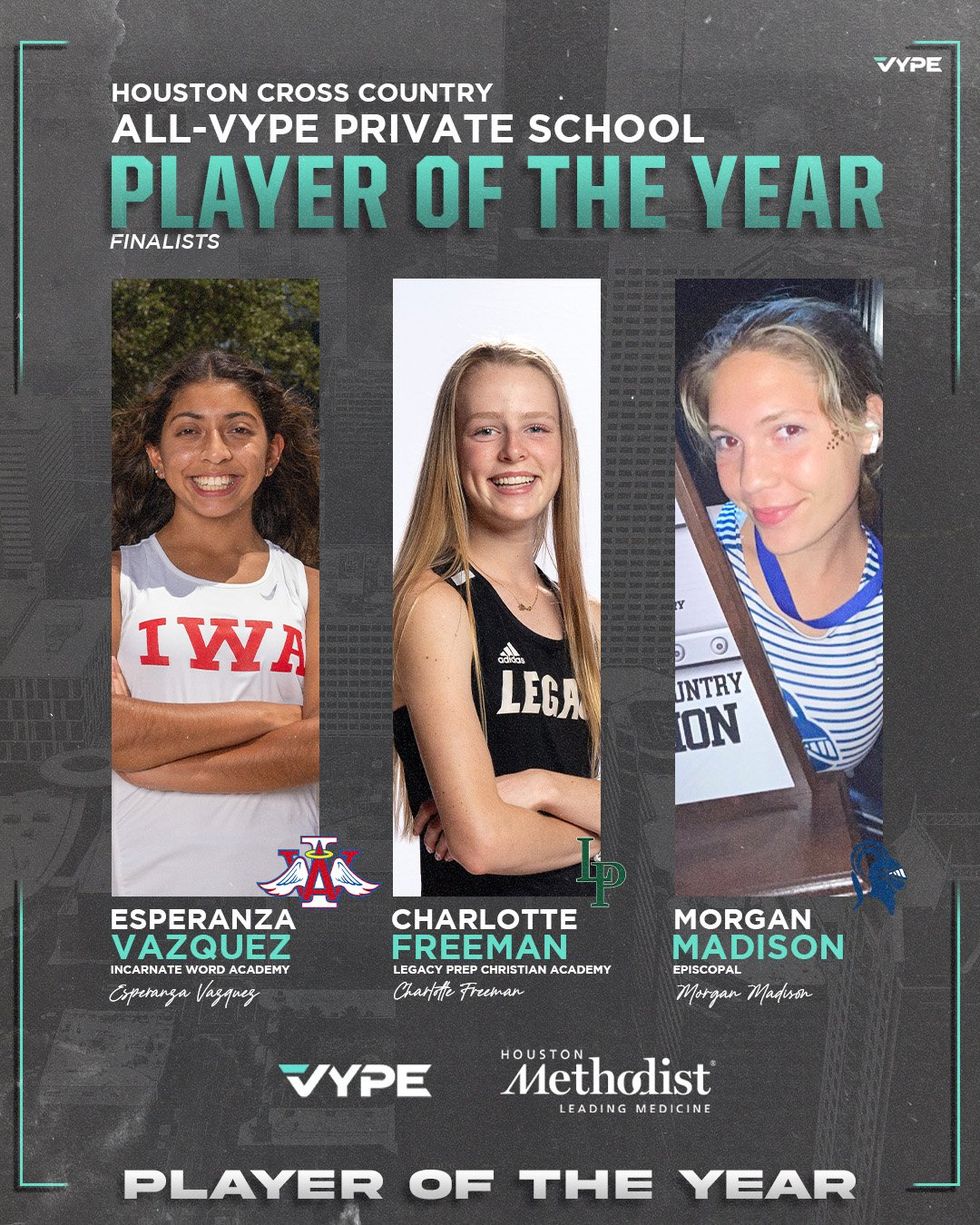 VYPE AWARDS 2023 Girls Public & Private School Cross Country by