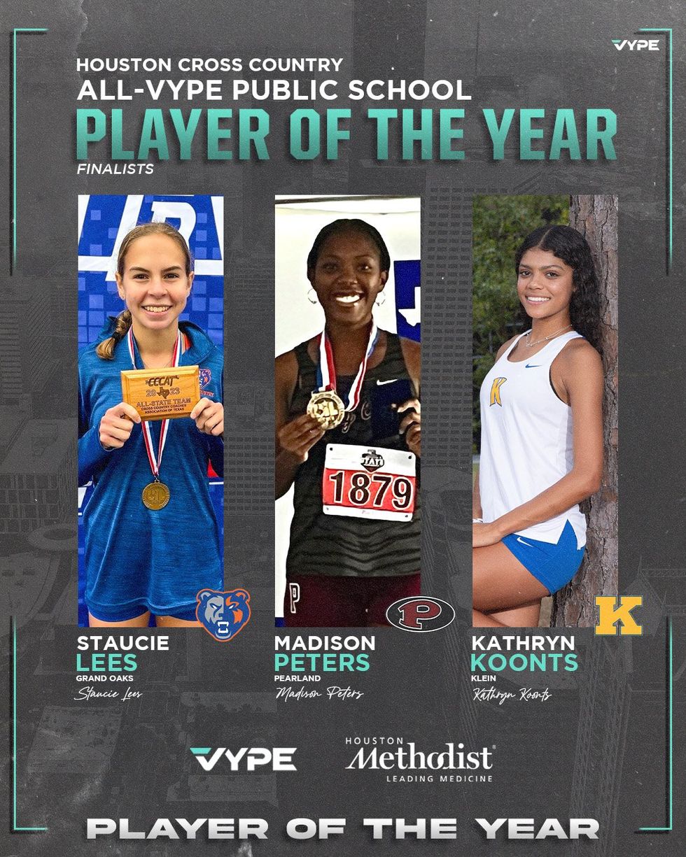 VYPE AWARDS 2023 Girls Public & Private School Cross Country by