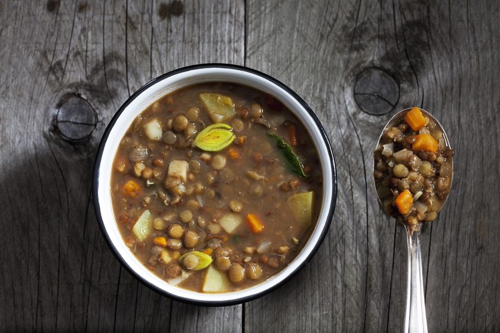 A-bowl-of-hearty-lentil-soup-rustic-background