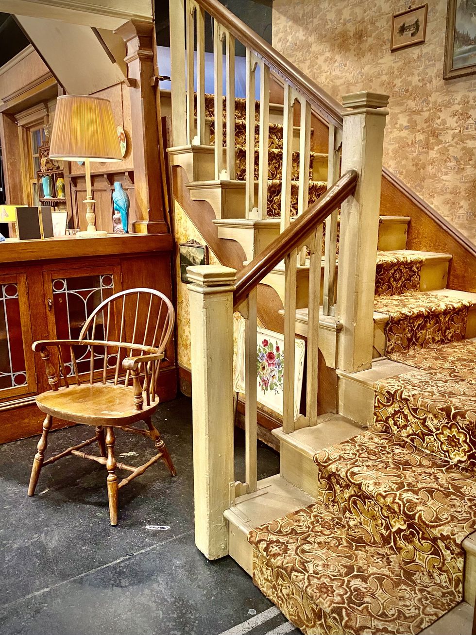 'All In The Family's' living room and staircase set.