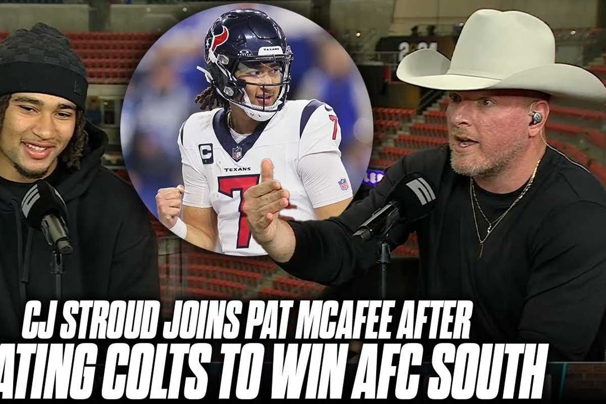 Texans' CJ Stroud dishes on “absurd” rookie season, bouncing McAfee's Colts
