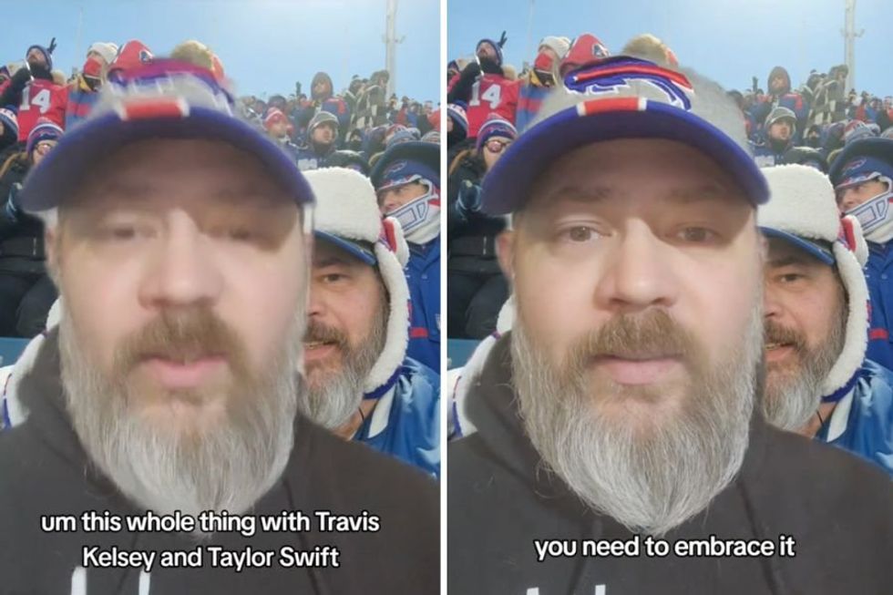 Man has a 'word of advice' for all the dads mad about Taylor Swift being at NFL games