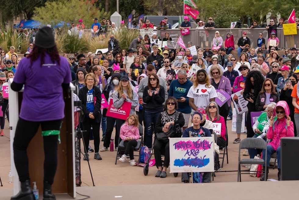 photograph of the National Women's March held in Phoenix January 2024