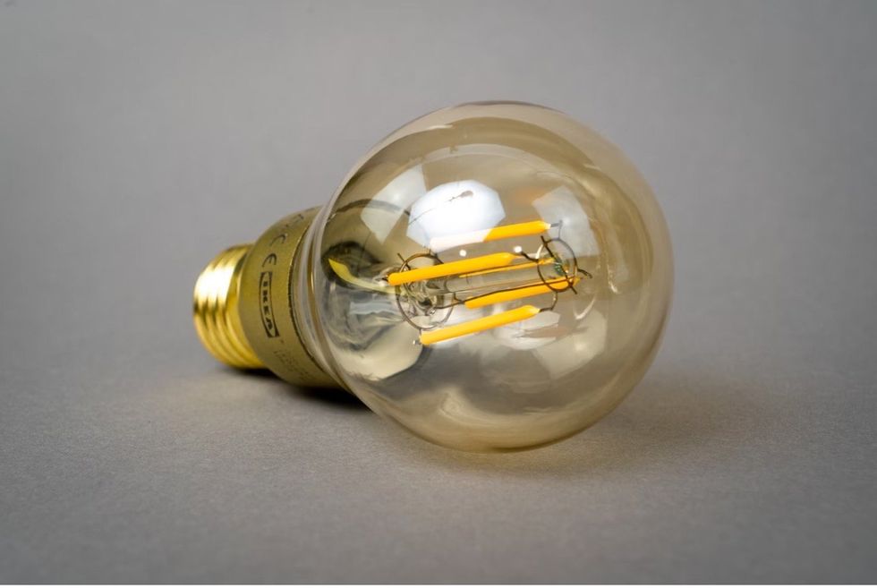 a photo of a smart LED bulb