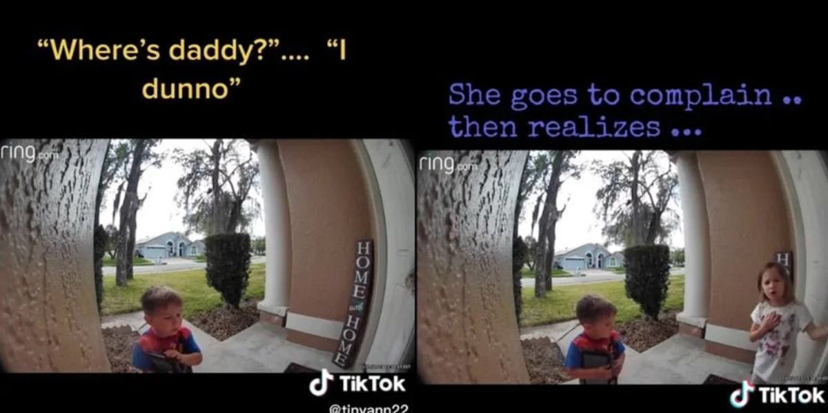 Doorbell video captures phenomenon of the default parent - Upworthy