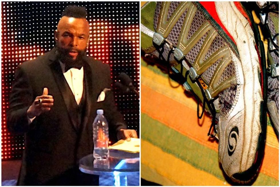 Mr. T had an eloquent response to a reporter who made fun of his 'tacky' shoes