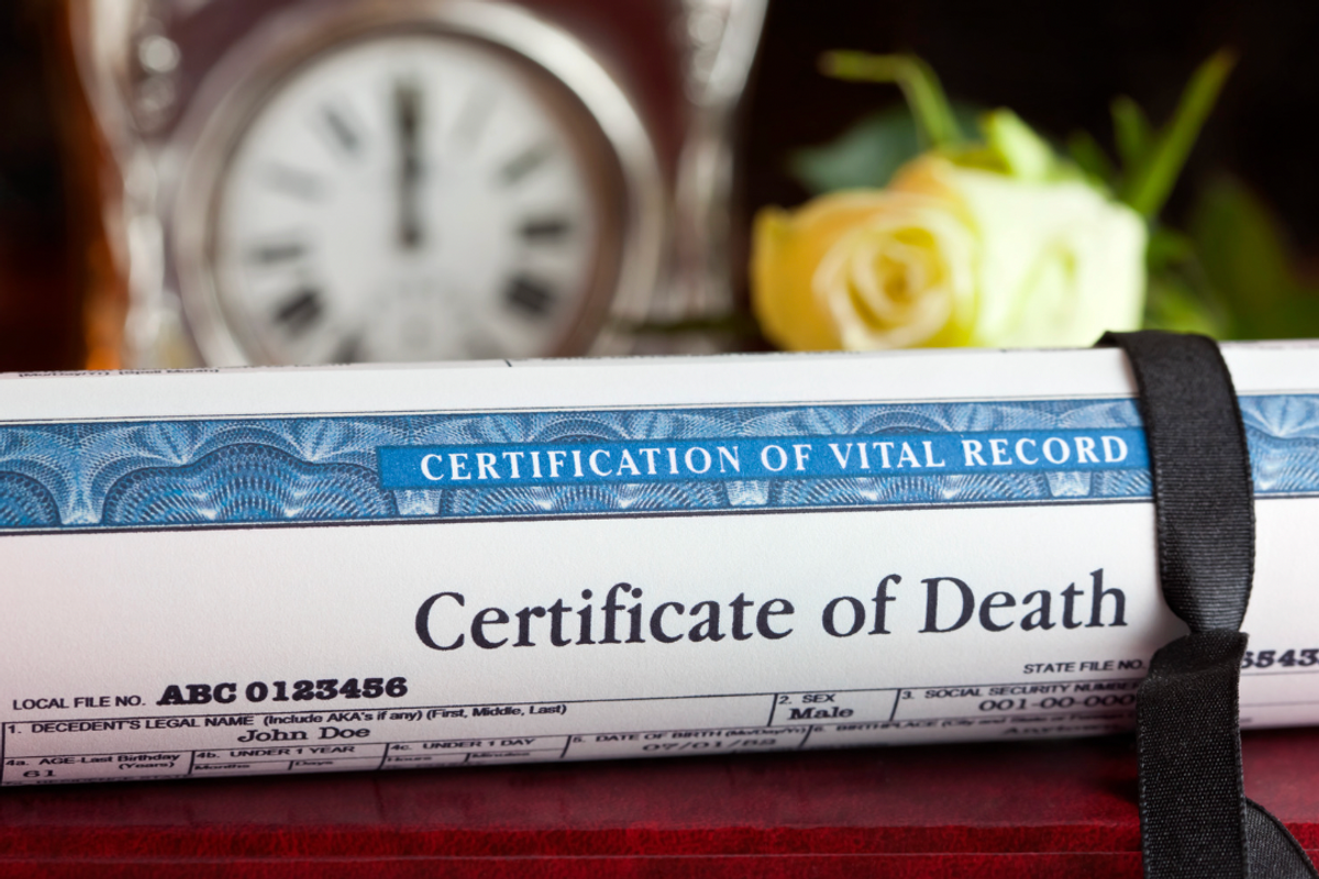 tyler chase death, death certificate, mistakenly declared dead, fake death