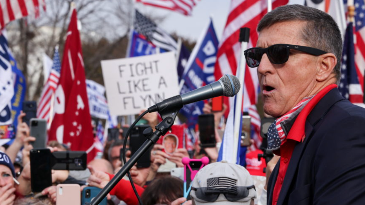 Leaked Video Shows Mike Flynn On Zoom Call Praising QAnon Figures