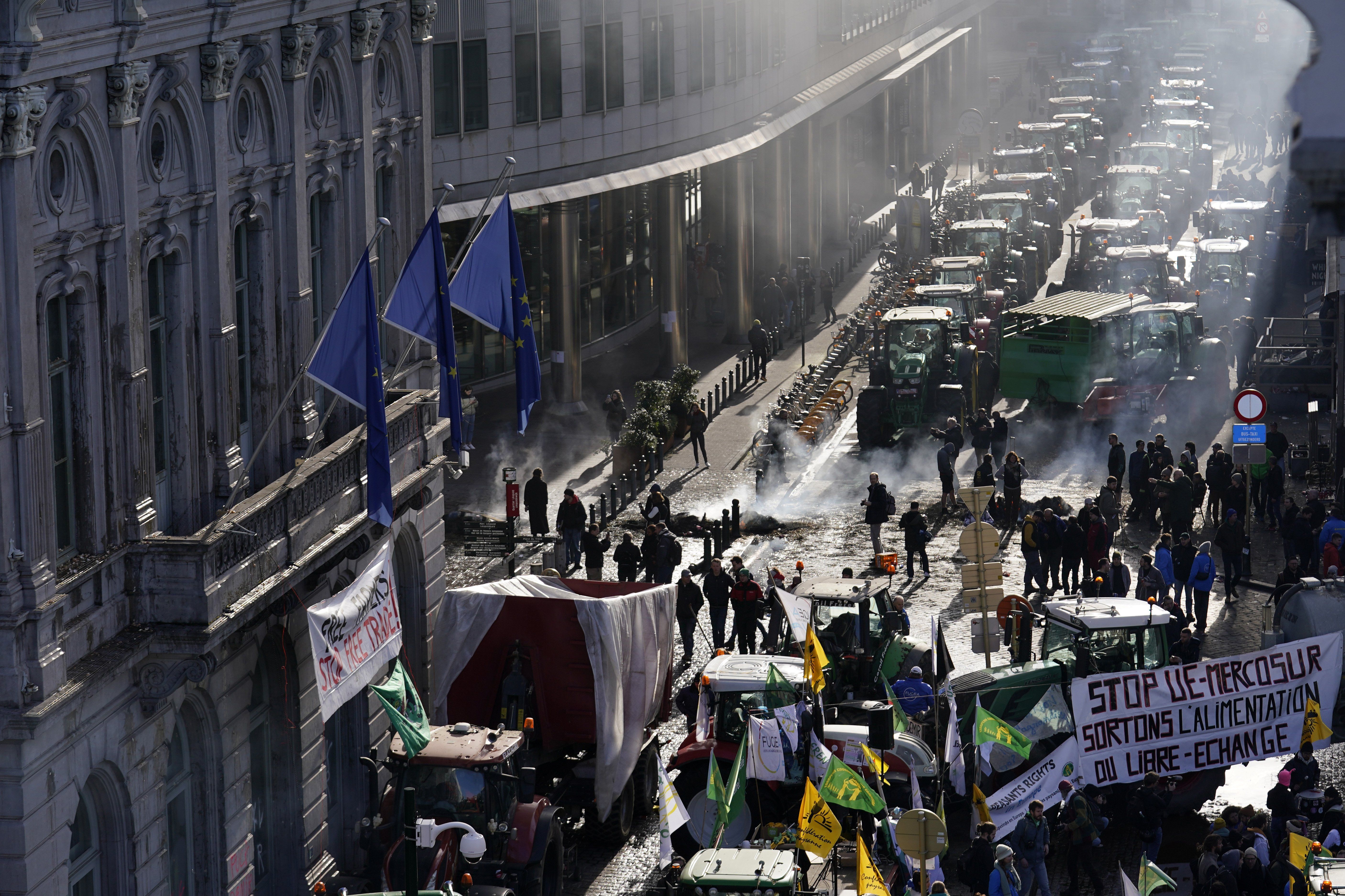 I trattori fanno nera l’Europa verde