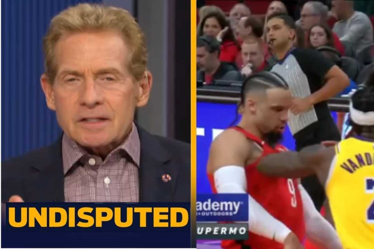Skip Bayless reacts to Rockets bullying Lakers, LeBron James