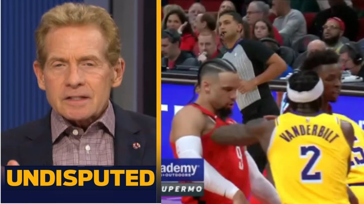 Skip Bayless reacts to Rockets bullying Lakers, LeBron James