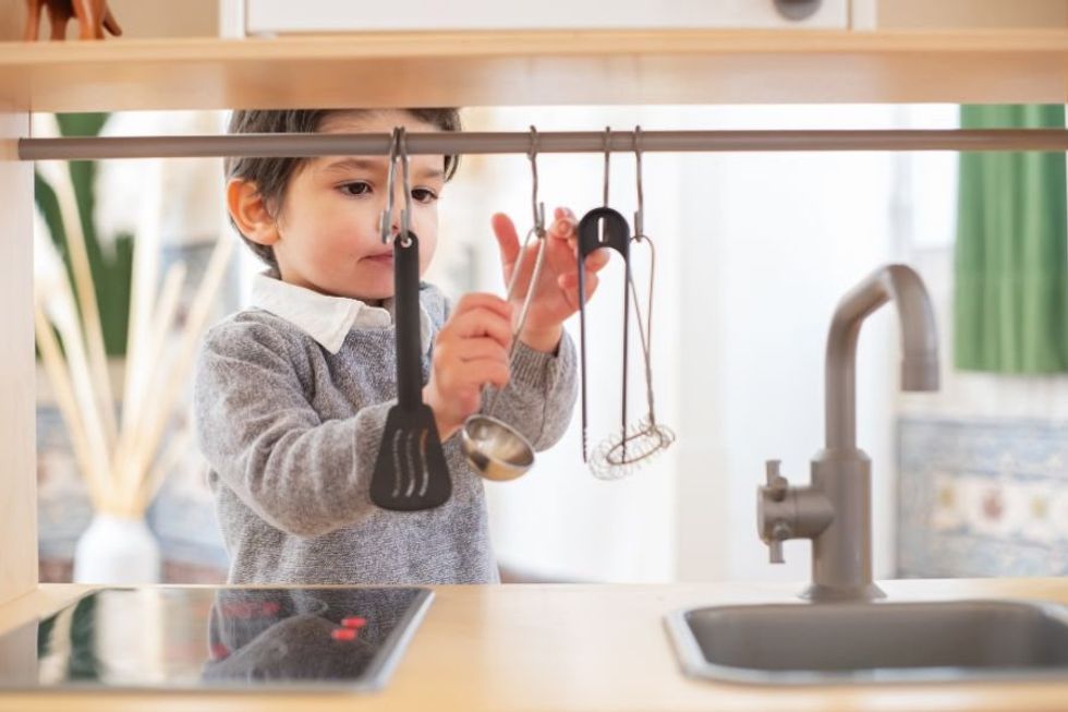Mom sets up 'Montessori-inspired' home to increase independence and boost confidence toddler