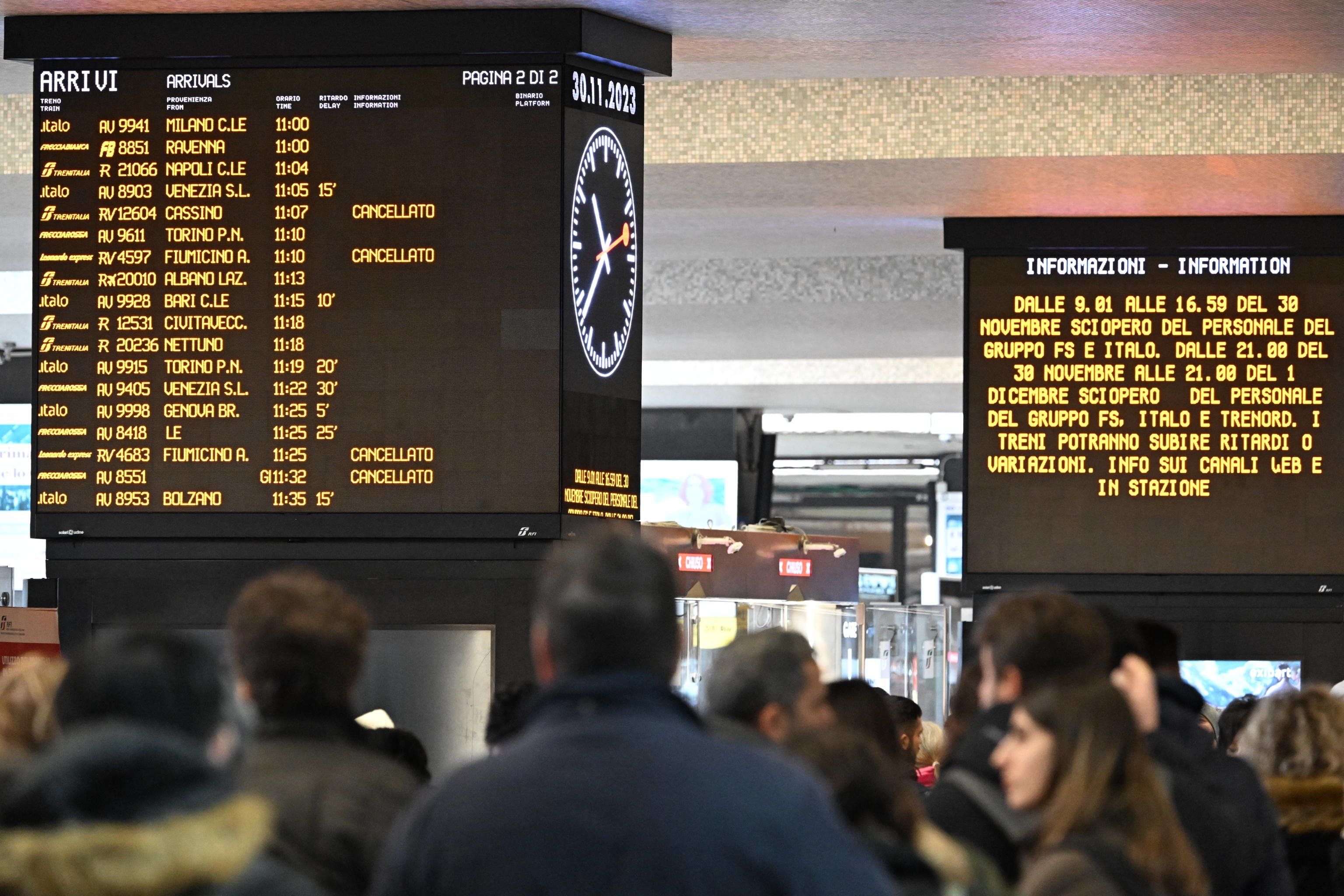 Dai treni ai vigili: raffica di scioperi