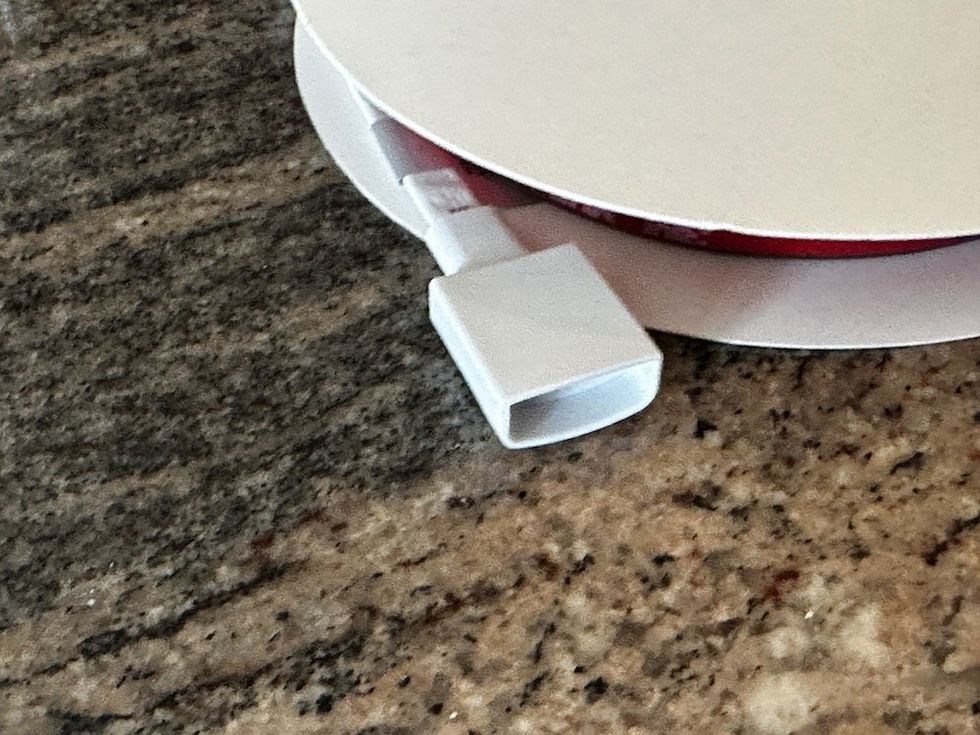 A photo of the connection tip on the Nanoleaf Essentials Smart Lightstrip