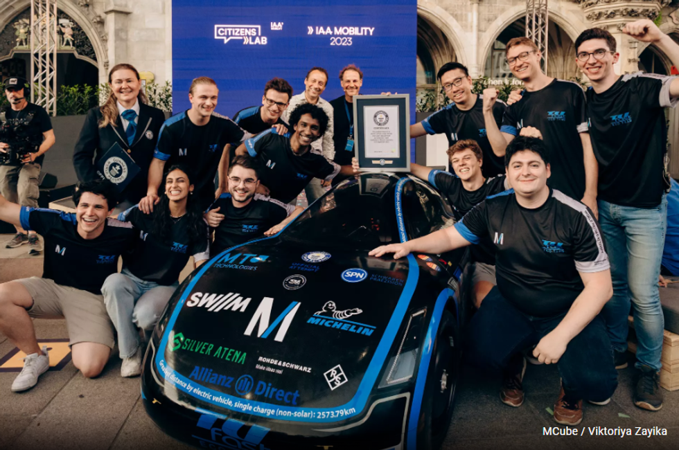 Students destroy the EV world record by building a car that goes 1‚600 miles on one charge
