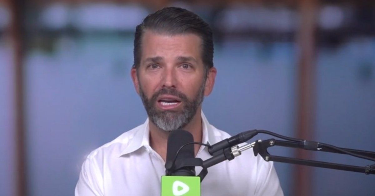 Screenshot of Donald Trump Jr. from his 'Triggered' podcast