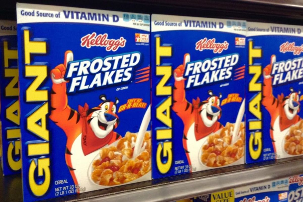 Kellogg's cereal; Kellogg's CEO; CEO eat cereal; eat cereal to save money