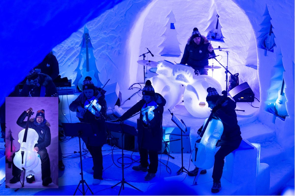 Matteo Aielli: «Nel teatro di ghiaccio del Presena risuonano i violini di acqua e neve»