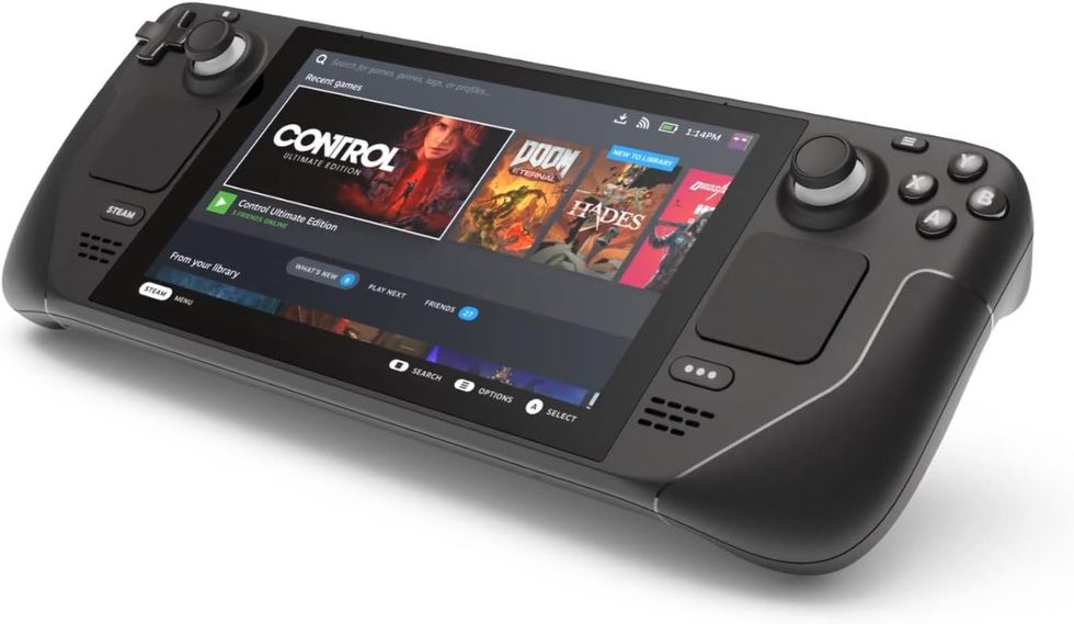 a photo of Steam Deck game console