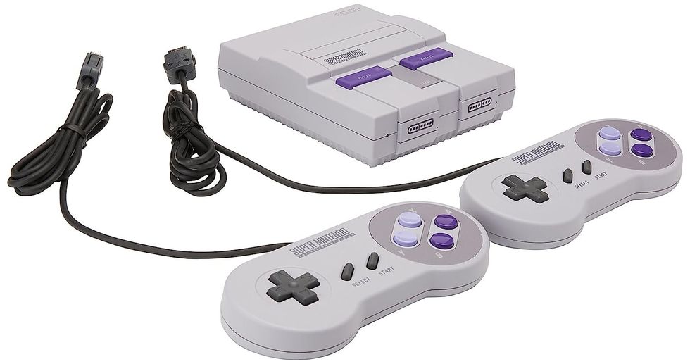 a product shot of SNES Classic Edition