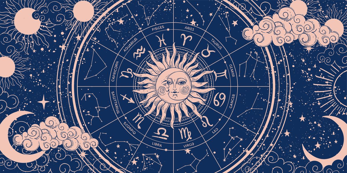 Zodiac-wheel-on-blue-background-sun-moon-Astrology-zodiac-compatibility-for-love-sex-friendships
