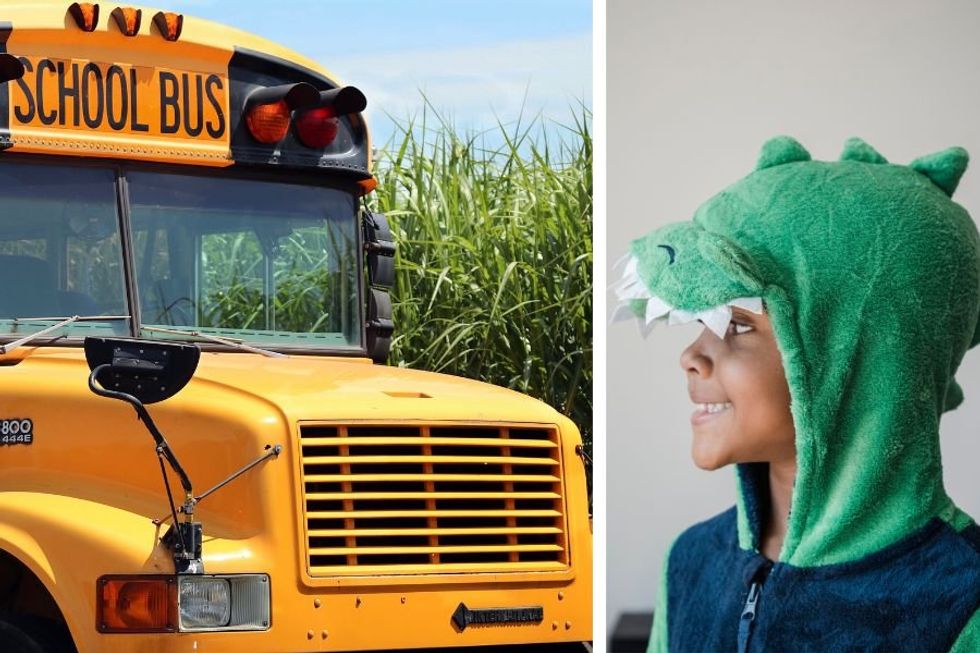 Bus driver comes to the rescue for boy who coudn't afford outfit for school's Pajamas Day