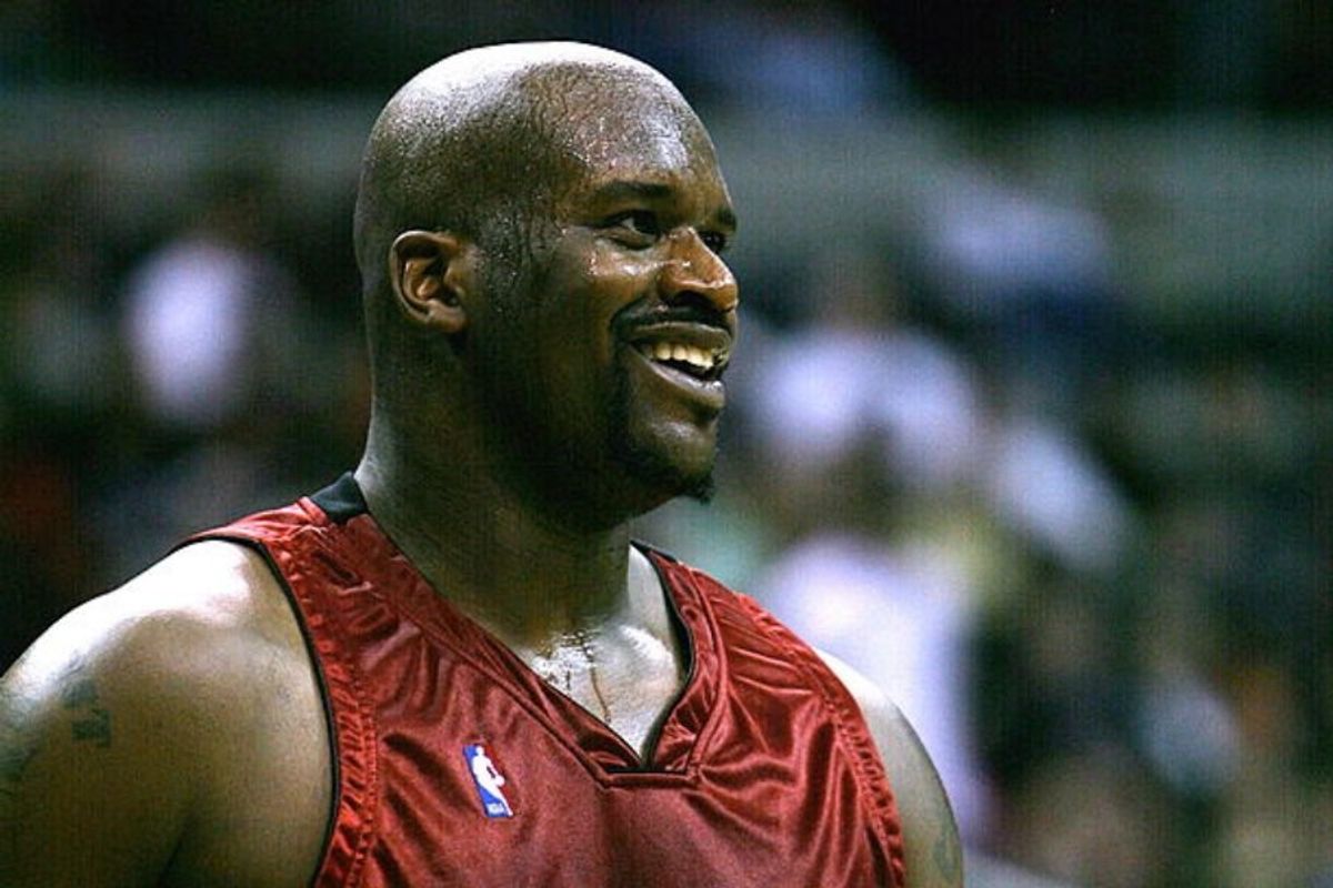 shaquille o'neal on the basketball court