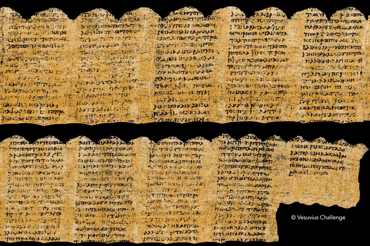College students use AI to decode ancient scroll burned in Mount Vesuvius