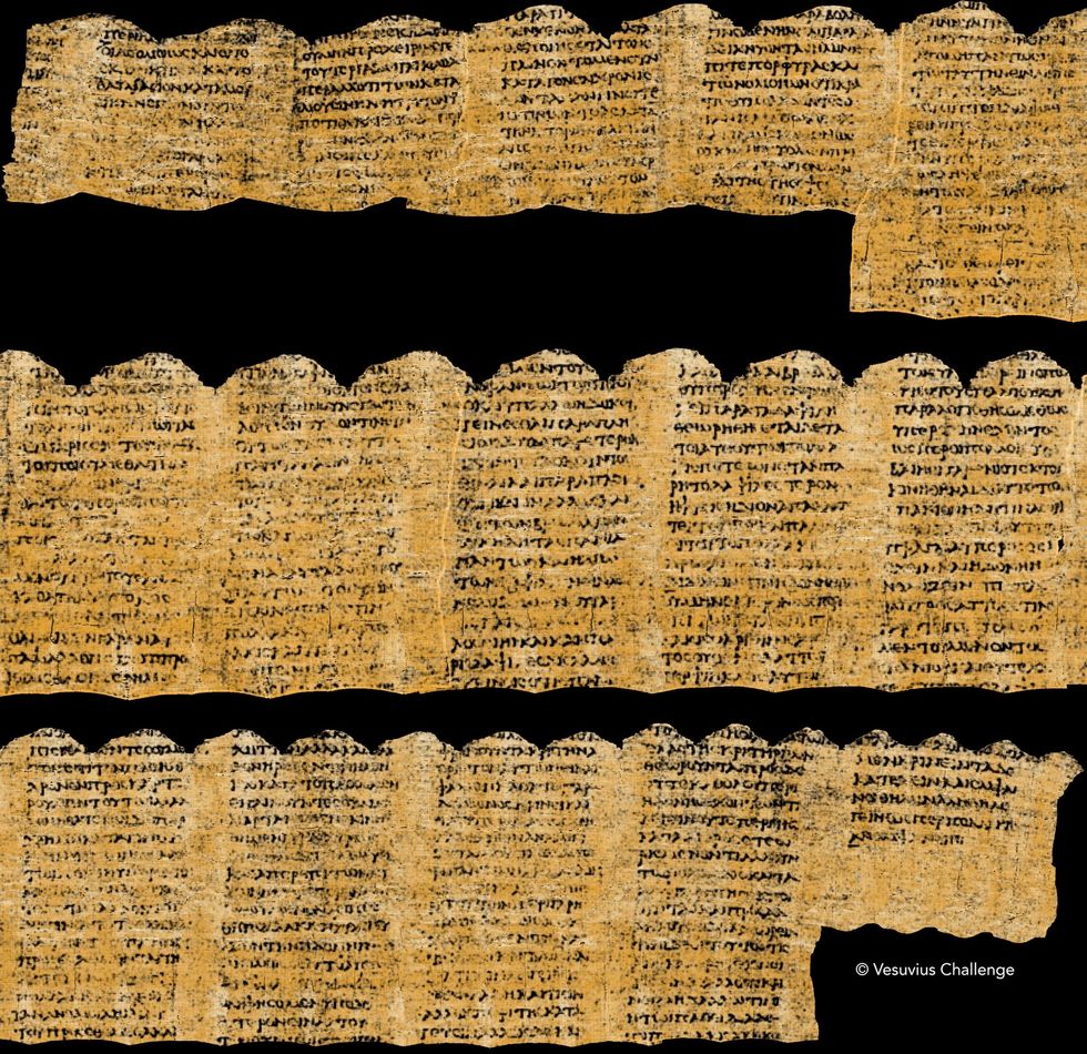 College students use AI to decode ancient scroll burned in Mount Vesuvius